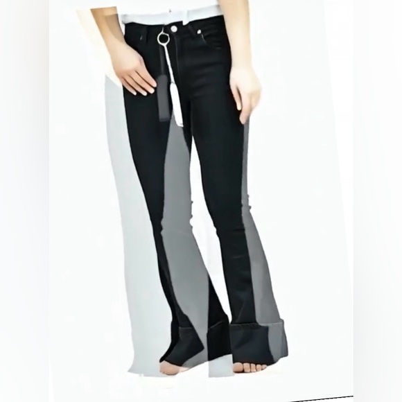 ❣️ NWT Italia TAKUTEA Taringa jeans Black with cuffs / trendy - Picture 11 of 17